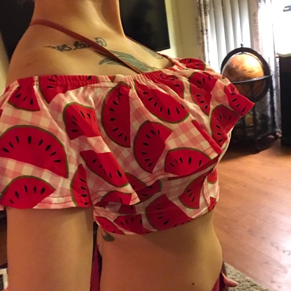 NWT Nasty gal watermelon cropped top - Picture 5 of 6